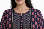 Elegant Printed Cotton Gown-DAILY HOME WEAR.