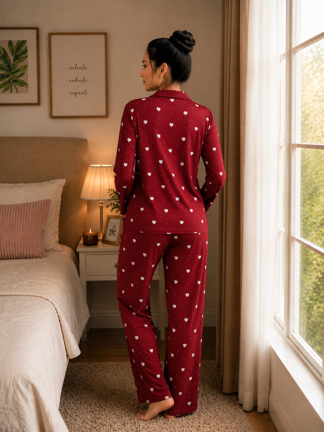 HEART BLISS WOMEN'S NIGHT SUIT SET