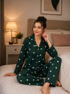 HEART PRINT PYJAMA SET