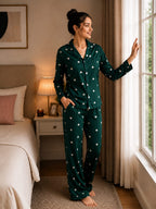 HEART PRINT PYJAMA SET