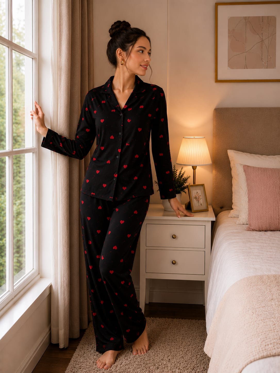 SOFT HEARTS PYJAMA NIGHTSUIT