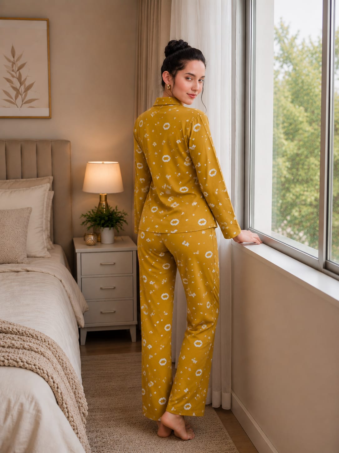 MUSTARD BLISS NIGHT SUIT