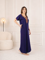 Cream Embroidered Nightgown