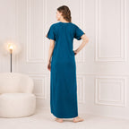 Cream Embroidery Night Gown