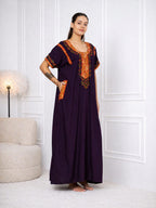 KOI SLEEPWEAR BHOPALI EMBROIDERED GOWN