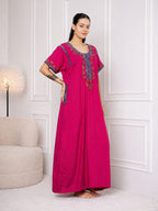 KOI SLEEPWEAR BHOPALI EMBROIDERED GOWN