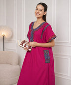 KOI SLEEPWEAR BHOPALI EMBROIDERED GOWN