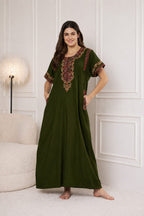 KOI SLEEPWEAR BHOPALI EMBROIDERED GOWN