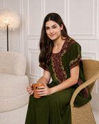 KOI SLEEPWEAR BHOPALI EMBROIDERED GOWN