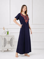 Colourful Embroidery Nightgown