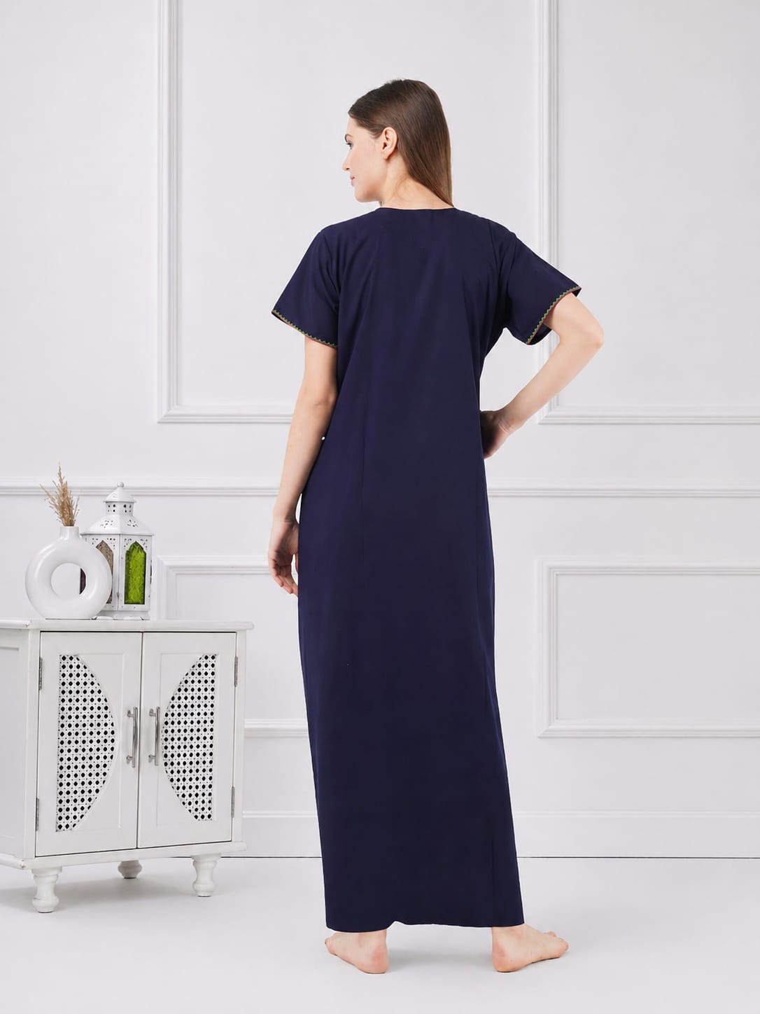 Colourful Embroidery Nightgown