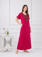 Colourful Embroidery Nightgown