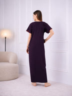 Resham Embroidery Night Gown