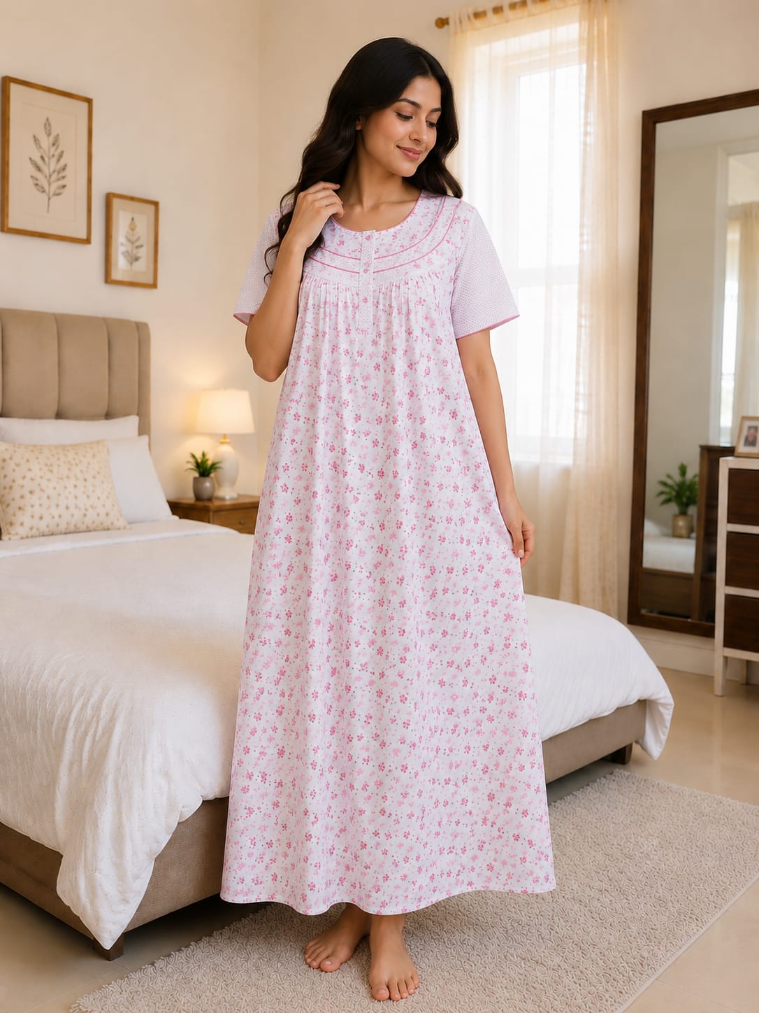 Women's Premium Cotton Night Gown