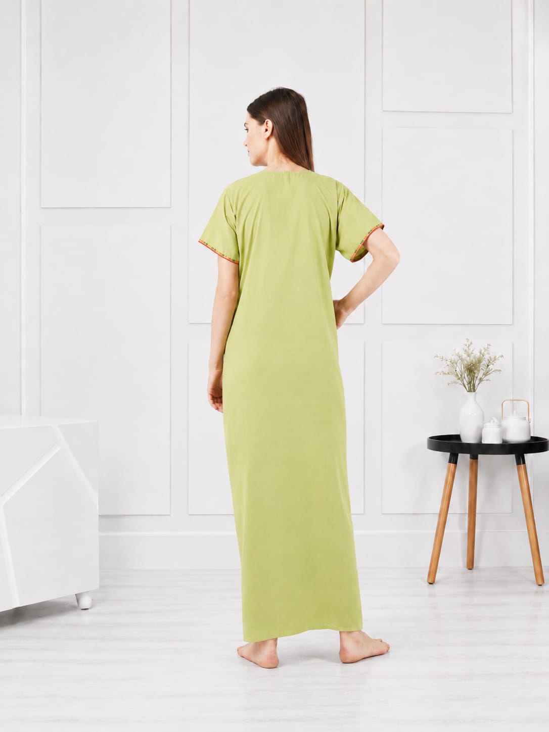 Multi Coloured Embroidered Nightgown