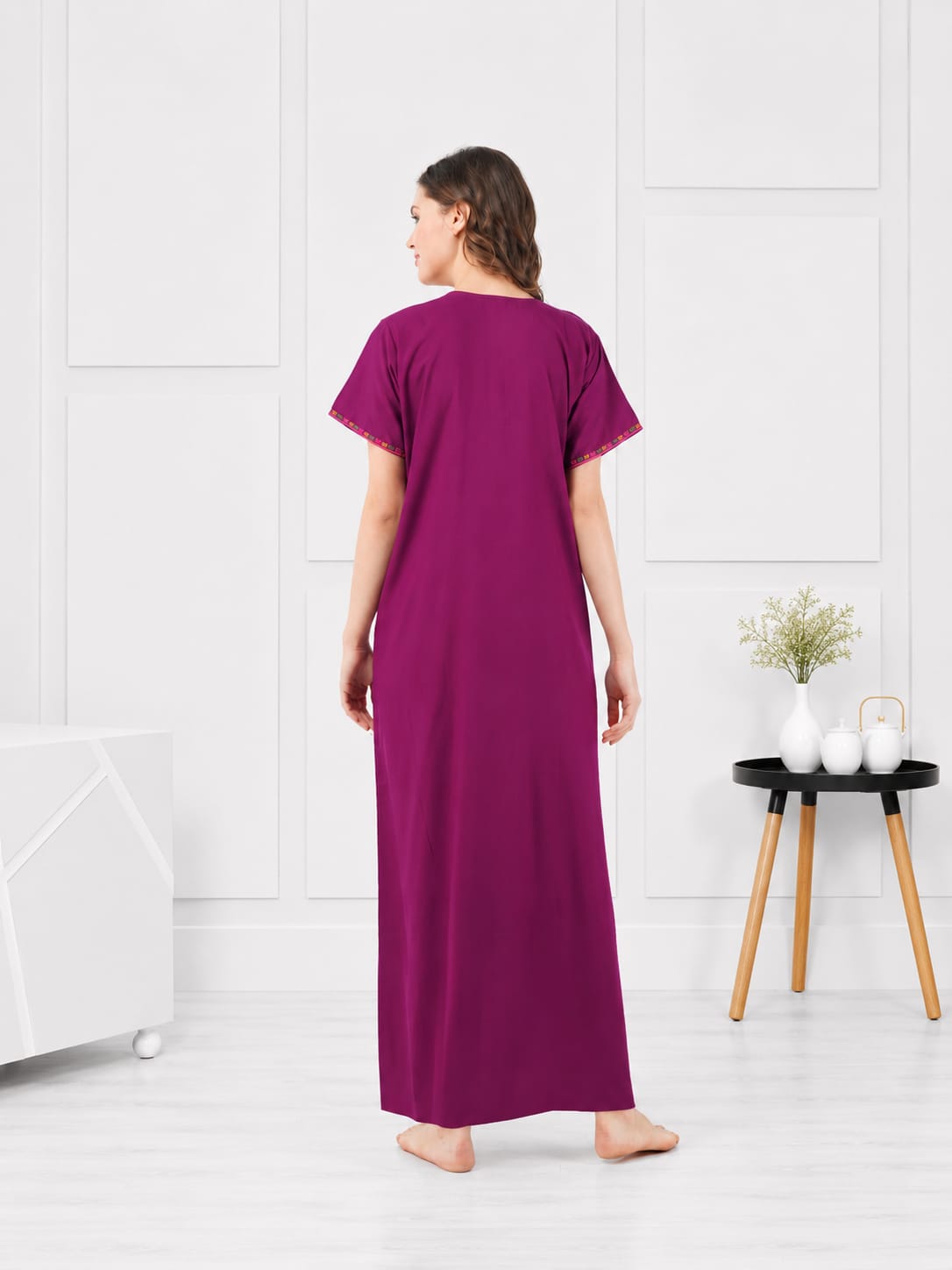 Multi Coloured Embroidered Nightgown