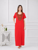 Colourful Embroidery Nightgown