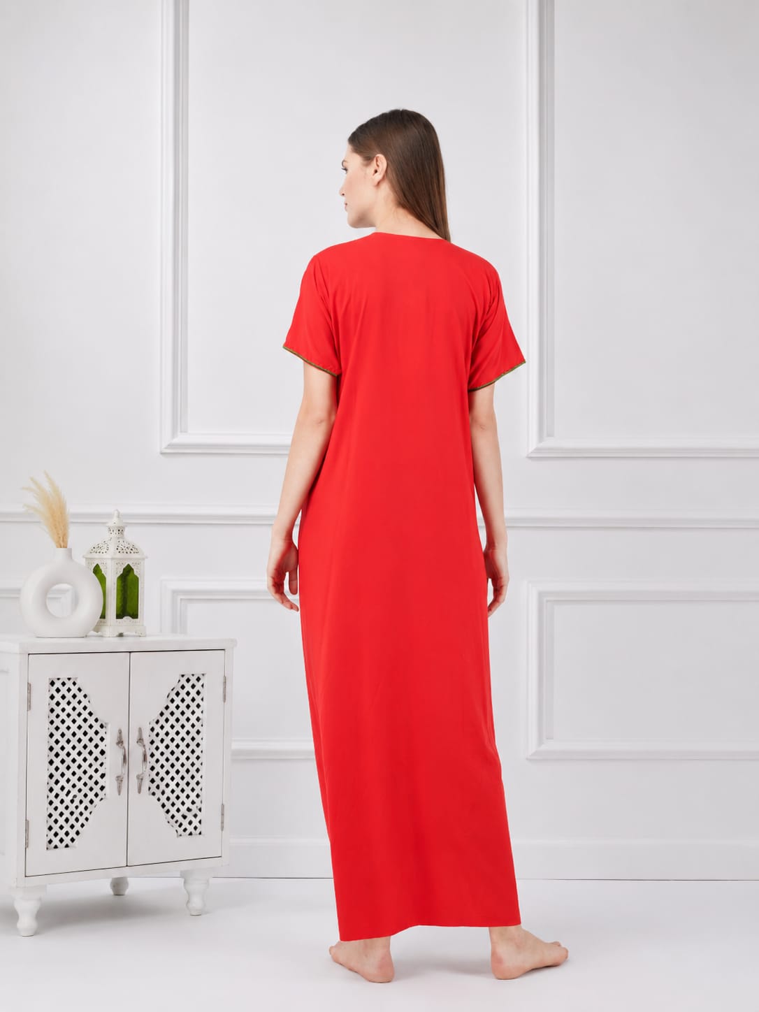 Colourful Embroidery Nightgown