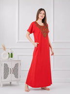 Colourful Embroidery Nightgown