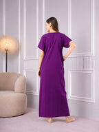 Resham Embriodery No Bra Nighty