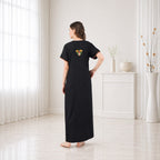 Multifloral Embroidery Night Gown