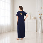 Multifloral Embroidery Night Gown