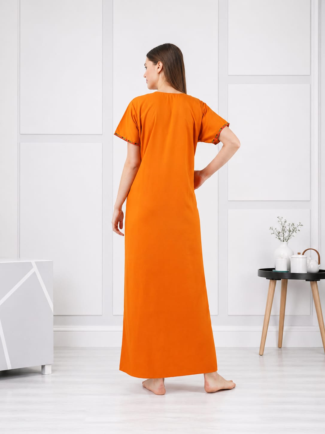 Multi Coloured Embroidered Nightgown