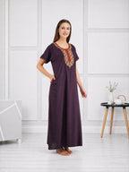 Multi Coloured Embroidered Nightgown