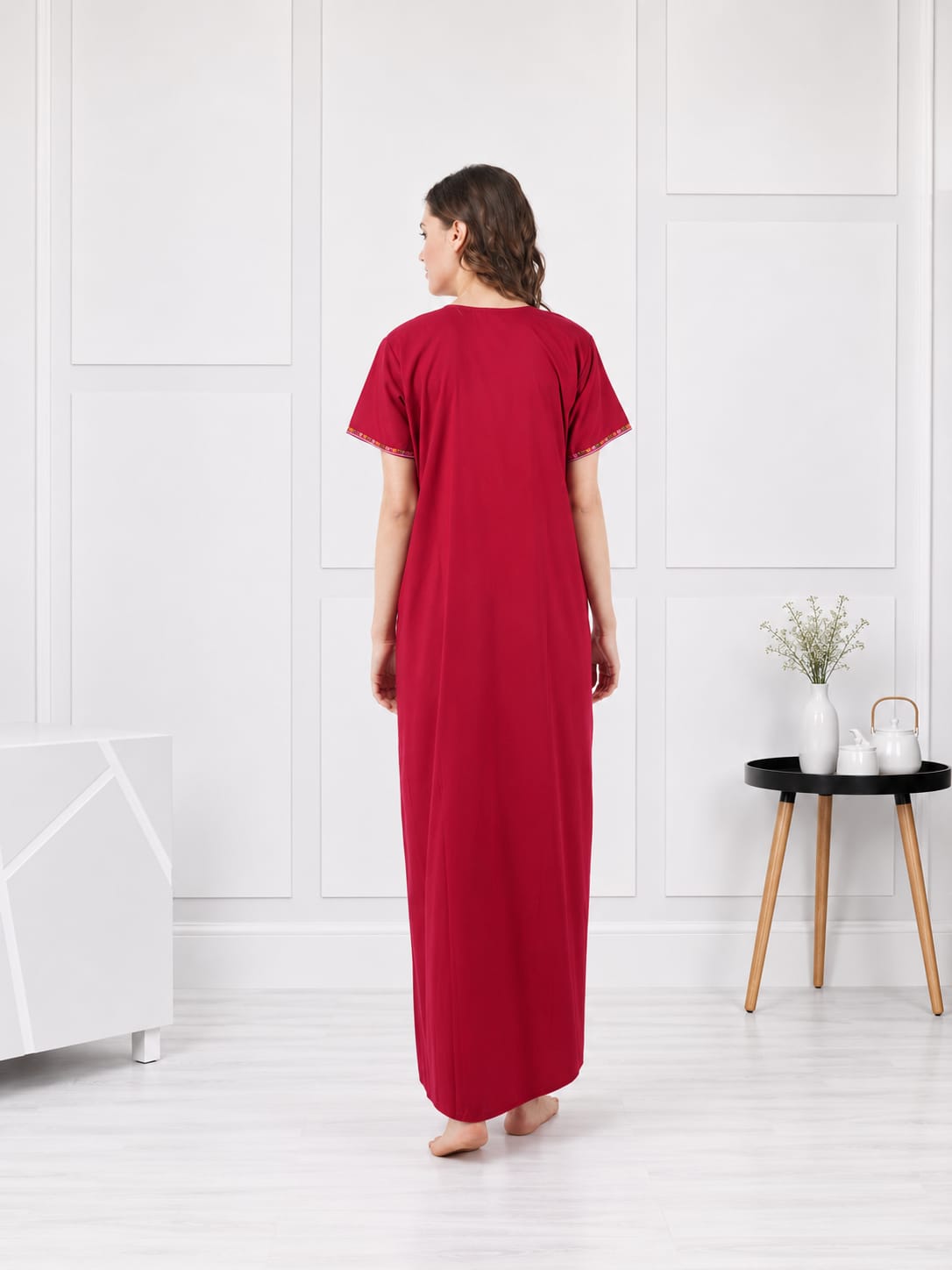 Multi Coloured Embroidered Nightgown