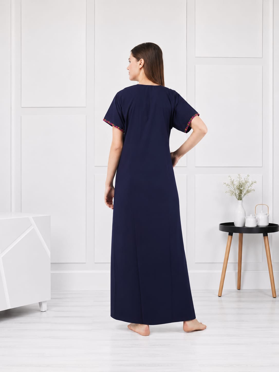 Multi Coloured Embroidered Nightgown