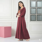 Nine Flowers Embroidery Night Gown
