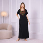 Resham Embroidery Night Gown