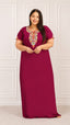 Abhlaline contrast Embroidered Nightgown
