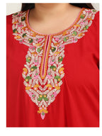 Abhlaline contrast Embroidered Nightgown