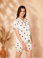 KOI-POLKADOT-SATIN-SHORTS-NIGHT SUIT