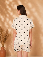 KOI-POLKADOT-SATIN-SHORTS-NIGHT SUIT