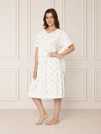 KOI-Cream Pastel -Floral Nighty