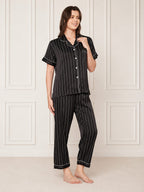 KOI-STRAPPY BLACK-SATIN-PAJAMASET