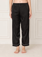 KOI-STRAPPY BLACK-SATIN-PAJAMASET