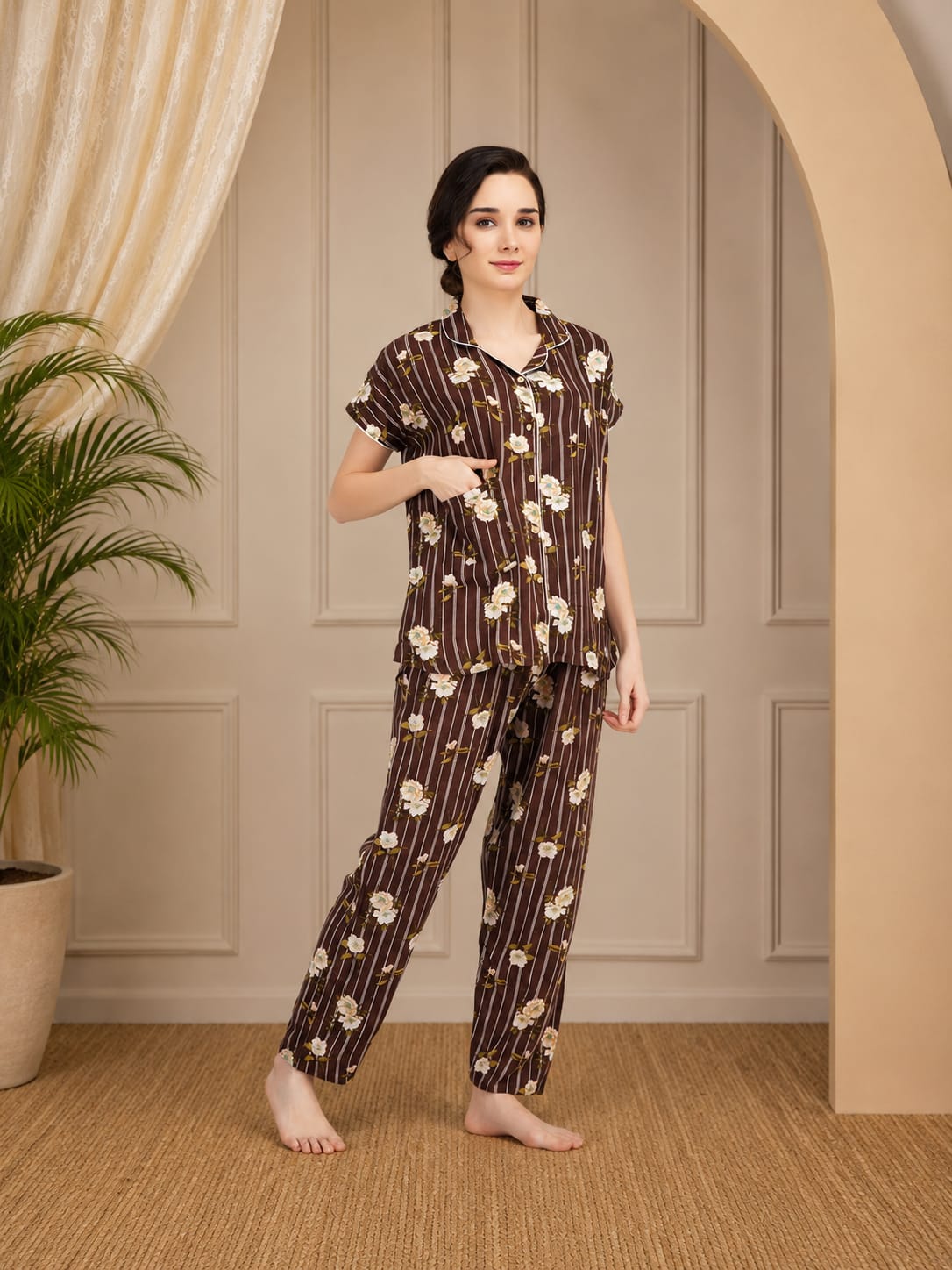 Rayon Long Nightsuit