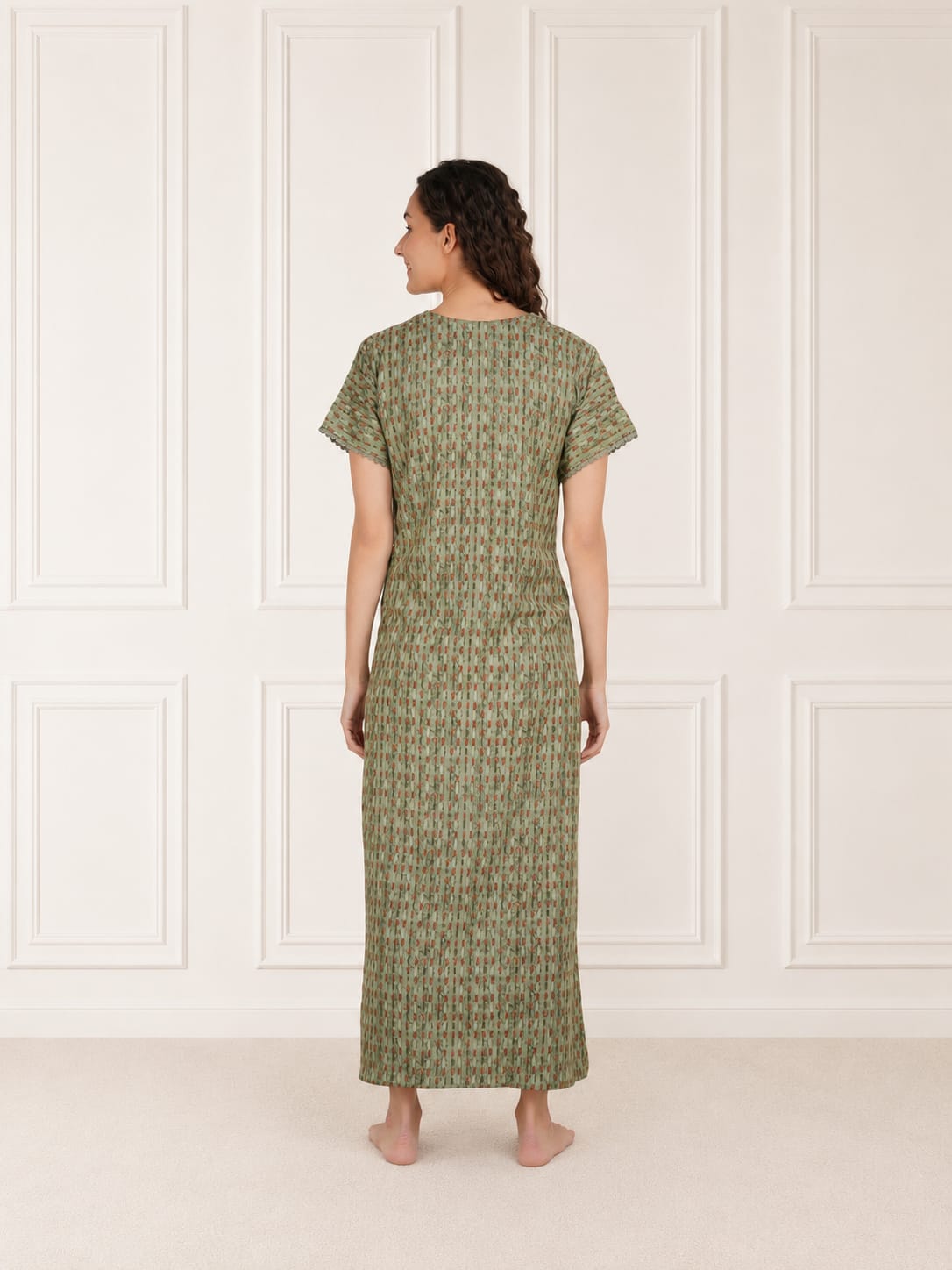 Embroidery Night Gown