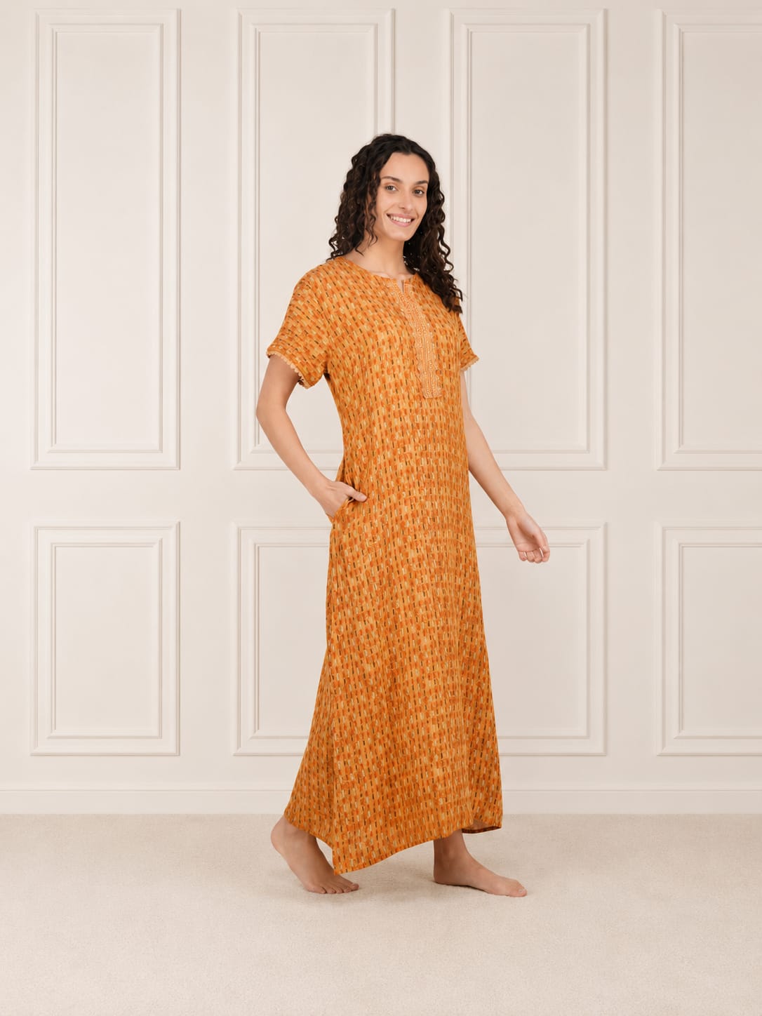 Embroidery Night Gown Secondary image