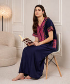 KOI SLEEPWEAR Bopali embroidered gown