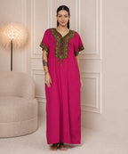 KOI SLEEPWEAR Bhopali embroidered gown