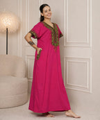 KOI SLEEPWEAR Bhopali embroidered gown