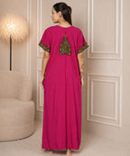 KOI SLEEPWEAR Bhopali embroidered gown