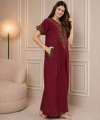 KOI SLEEPWEAR Bhopali embroidered gown