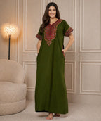 KOI SLEEPWEAR Bhopali embroidered gown
