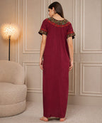 KOI SLEEPWEAR Bhopali embroidered gown