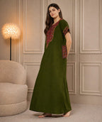 KOI SLEEPWEAR Bhopali embroidered gown
